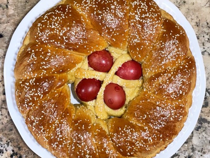 Holiday Bread Koulera